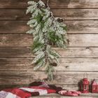 Eurofirany, gałązka świąteczna dekoracyjna, 88-48 cm, zielony
