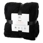 Eurofirany, koc d91 Caro, 150-200 cm, czarny