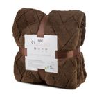 Eurofirany, koc d91, Caro, 200-220 cm, ciemnobrązowy