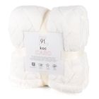 Eurofirany, koc d91 Caro, 200-220 cm, kremowy