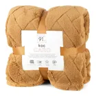 Eurofirany, koc d91 Caro, 200-220 cm, miodowy