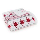 Eurofirany, koc świąteczny, 150-200 cm, biały