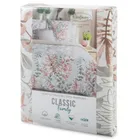 Eurofirany, komplet pościeli bawełnianej, Freesia, 160-200 cm, pudrowy róż