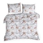 Eurofirany, komplet pościeli bawełnianej, Nicky, 140-200 cm, biały