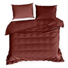 Eurofirany, komplet pościeli, Nova3, 220-200 cm, burgundowy