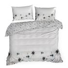 Eurofirany, komplet pościeli satynowej premium, 160-200 cm, biały