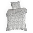 Eurofirany, komplet pościeli satynowej, Spring, 140-200 cm, biały