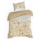 Eurofirany, komplet pościeli satynowej, Spring, 140-200 cm, ciemnopomarańczowy