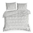 Eurofirany, komplet pościeli satynowej, spring, 140-200 cm, jasnoszary