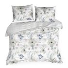 Eurofirany, komplet pościeli satynowej, Spring, 160-200 cm, biały