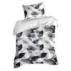 Eurofirany, komplet pościeli satynowej, Spring, 160-200 cm, biały