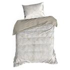 Eurofirany, komplet pościeli satynowej, Spring, 220-200 cm, beżowy