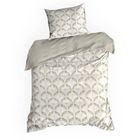 Eurofirany, komplet pościeli satynowej, spring, 220-200 cm, ciemnobeżowy