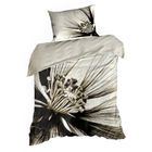 Eurofirany, komplet pościeli satynowej, Spring, 220-200 cm, jasnobeżowy