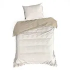 Eurofirany, komplet pościeli satynowej, Spring 80, 160-200 cm, beżowy