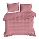 Eurofirany, komplet pościeli satynowej, Vera, 140-200 cm, pudrowy róż