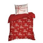 Eurofirany, komplet pościeli świątecznej, Kevin, 140-200 cm, czerwony