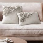 Eurofirany, poszewka Flores, 45-45 cm, beżowy