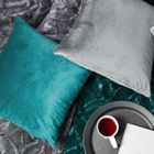 Eurofirany, poszewka Melanie, 40-40 cm, srebrny