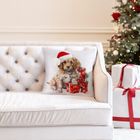Eurofirany, poszewka świąteczna, 45-45 cm, biały