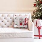 Eurofirany, poszewka świąteczna, 45-45 cm, biały