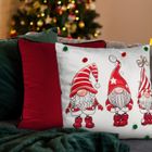 Eurofirany, poszewka świąteczna, 45-45 cm, biały