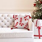 Eurofirany, poszewka świąteczna, 45-45 cm, biały
