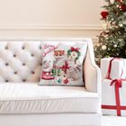 Eurofirany, poszewka świąteczna, 45-45 cm, biały