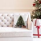 Eurofirany, poszewka świąteczna, 45-45 cm, biały