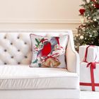 Eurofirany, poszewka świąteczna, 45-45 cm, biały