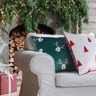 Eurofirany, poszewka świąteczna, 45-45 cm, biały