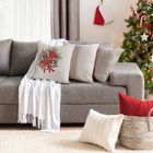 Eurofirany, poszewka świąteczna, 45-45 cm, czerwony