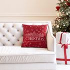 Eurofirany, poszewka świąteczna, 45-45 cm, czerwony