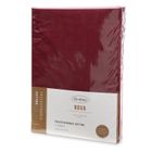 Eurofirany, prześcieradło z gumką, Nova, 220-200-30 cm, czerwony