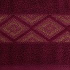 Eurofirany, ręcznik, Azari, 50-90 cm, bordowy