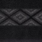 Eurofirany, ręcznik, Azari, 70-140 cm, czarny