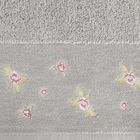 Eurofirany, ręcznik, Dalia, 70-140 cm, stalowy