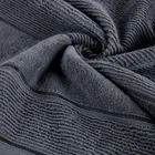 Eurofirany, ręcznik Emma, 50-90 cm, stalowy