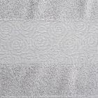 Eurofirany, ręcznik, Iris, 70-140 cm, srebrny