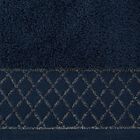 Eurofirany, ręcznik Layla, 30-50 cm, granatowy