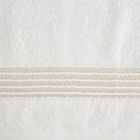 Eurofirany, ręcznik lila, 70-140 cm, biały