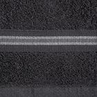 Eurofirany, ręcznik Tris, 50-90 cm, czarny