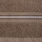 Eurofirany, ręcznik Tris, 70-140 cm, ciemnobeżowy