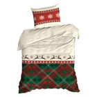 Eurofirany, świąteczny komplet pościeli, Austin, 160-200 cm, czerwony