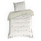 Eurofirany, świąteczny komplet pościeli, Garland, 160-200 cm, biały