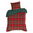 Eurofirany, świąteczny komplet pościeli, Jenny, 220-200 cm, czerwony