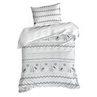 Eurofirany, świąteczny komplet pościeli, Tasha, 220-200 cm, biały