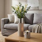 Eurofirany, świecznik dekoracyjny, Laila, 9-13 cm, srebrny