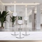 Eurofirany, świecznik dekoracyjny, Lara, o 8-23 cm, transparentny