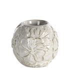 Eurofirany, świecznik dekoracyjny, Naira, 10-10 cm, kremowy